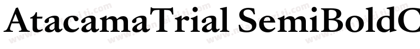 AtacamaTrial SemiBoldContrastotf字体转换